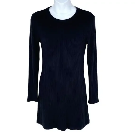 Reformation | Dresses | Reformation Jeans Black Ribbed Long Sleeve Mini Dress Womens Size S | Poshmark Reformation | Dresses | Reformation Jeans Black Ribbed Long Sleeve Mini Dress Womens Size S | Poshmark